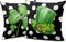 St Patricks Day Outdoor Pillow Covers 18x18 Set of 2 Green Shamrock Throw Pillow Cover Polka Dots Lucky Clover Hat Pillow Case St. Patrick's Day Farmhouse Pillowcases for Home Sofa Couch Decoration